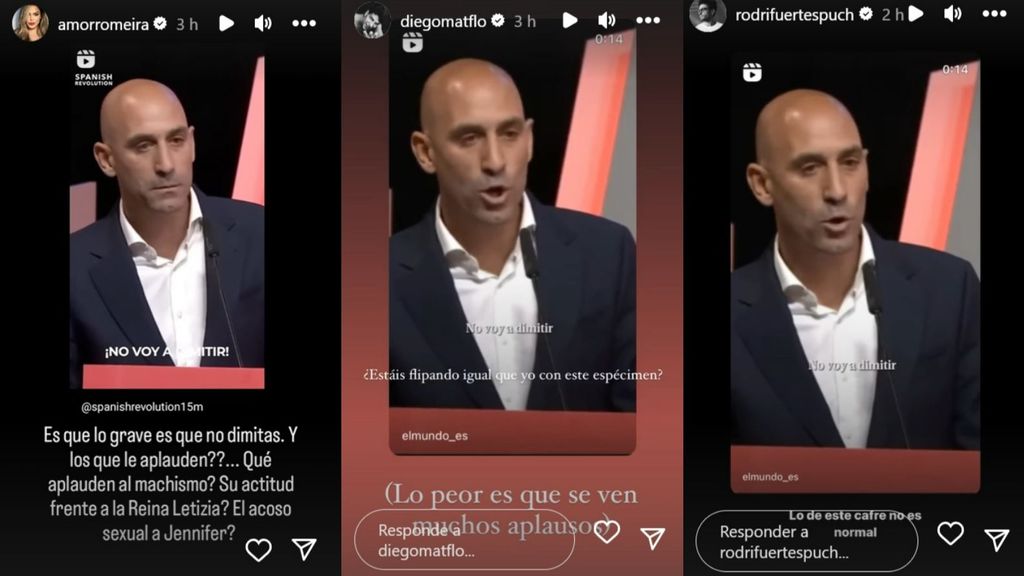 Muchos influencers han mostrado su rechazo al escuchar a Rubiales