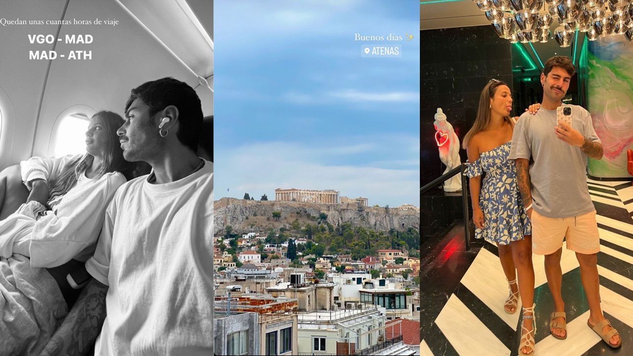 Lara Tronti y Hugo Pérez en Atenas