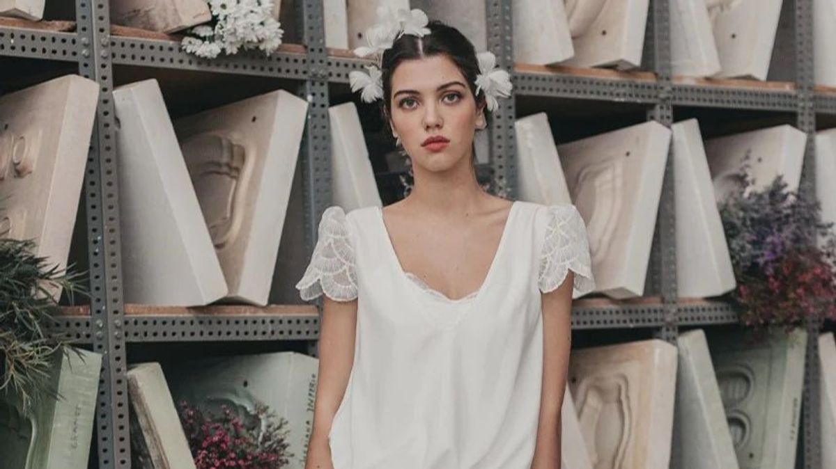 Vestido de novia estilo años 20