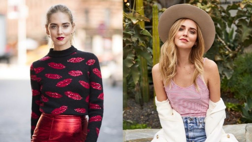 Chiara Ferragni en 2016 y 2017