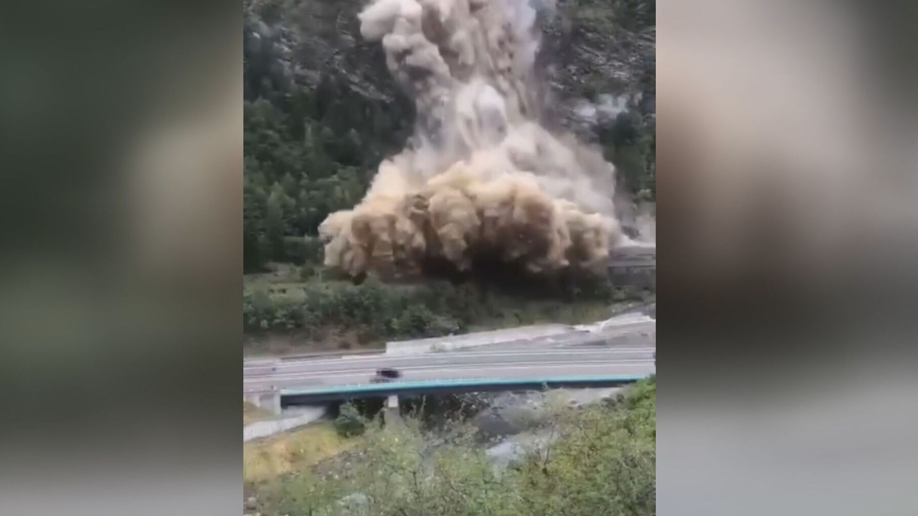 Las lluvias causan un fuerte desprendimiento de rocas en los Alpes franceses