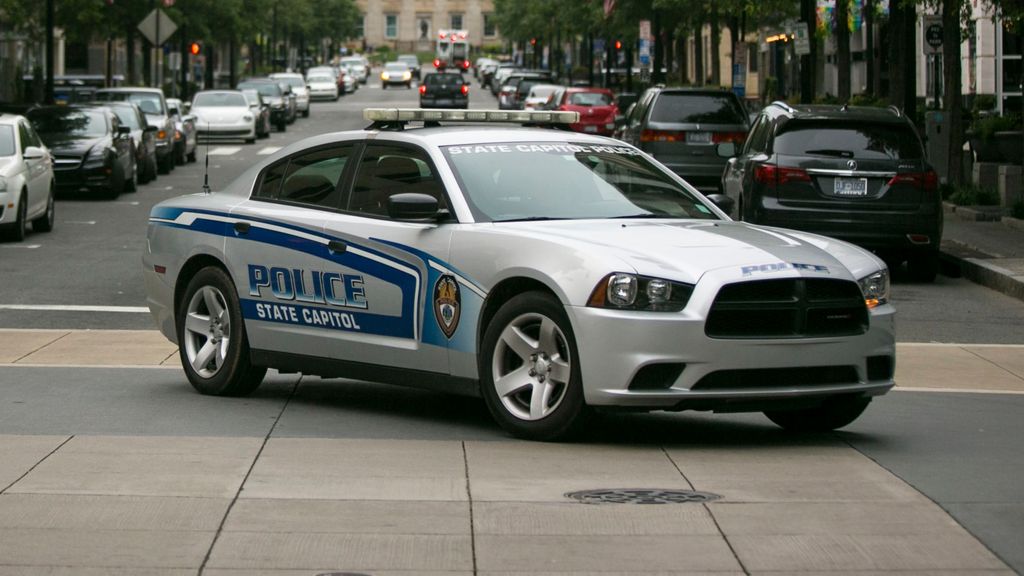 Coche de policía en Carolina del Norte