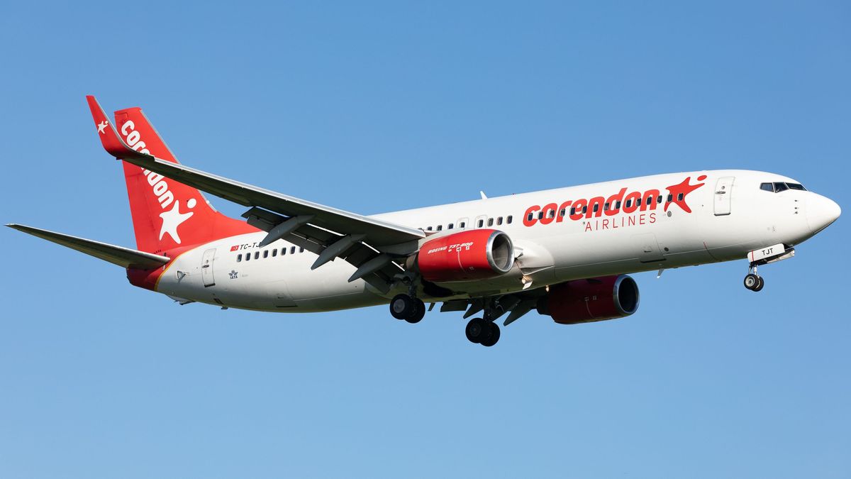 Avión de Corendon Airlines