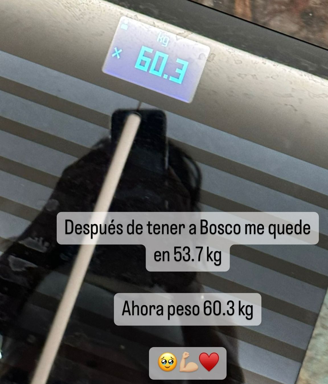 Los kilos que pesa Carla Barber en la actualidad