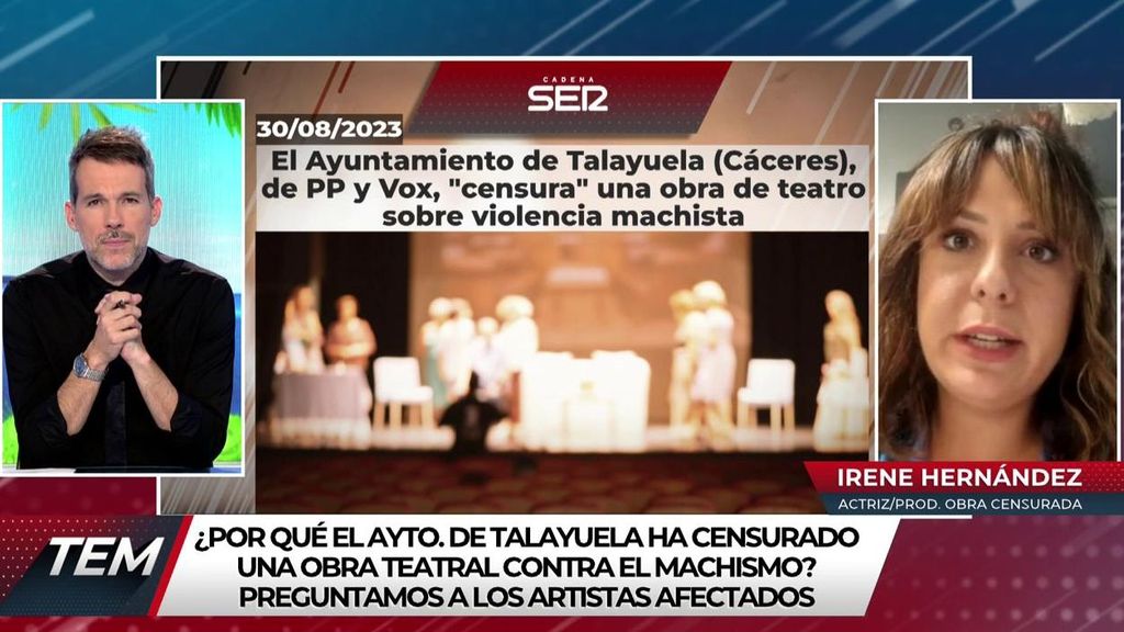 Un ayuntamiento gobernado por PP y Vox, "censura" una obra de teatro sobre la violencia machista: "no la vemos adecuada"