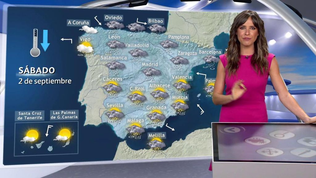 Una DANA traerá lluvia torrencial y frío a España el fin de semana