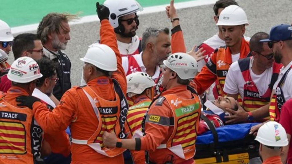 'Pecco' Bagnaia no sufre fracturas tras su accidente en el Gran Premio de Cataluña