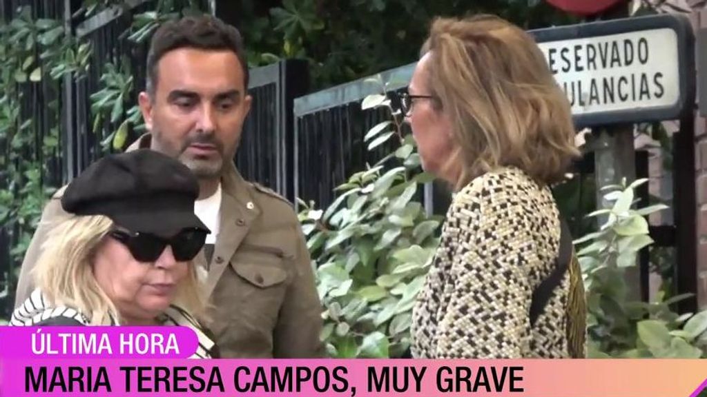 Terelu Campos llega al hospital para estar con su madre