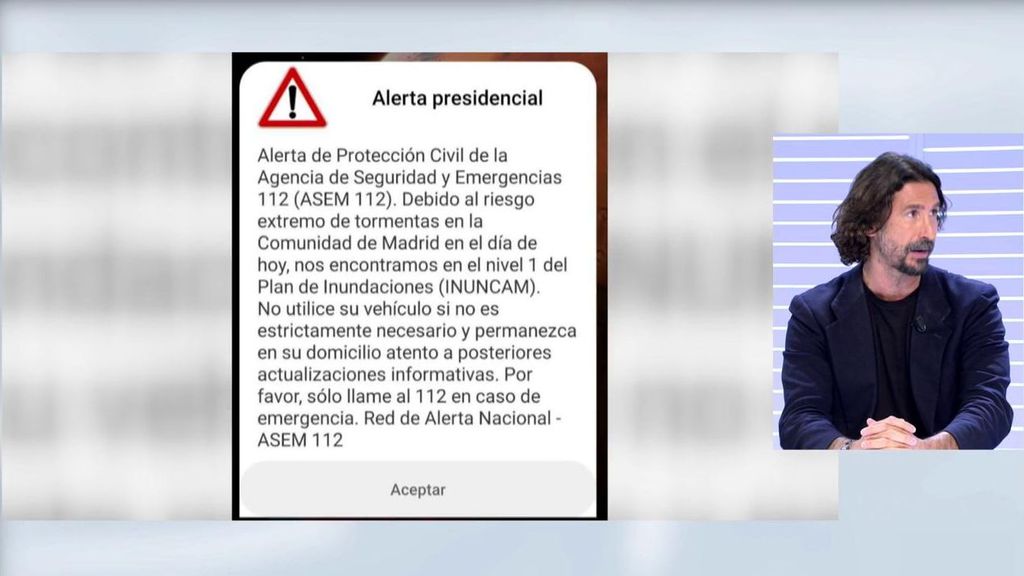 Un experto en móviles elogia la alerta inédita que ha mandado Madrid por la DANA: “Ha sido un éxito”