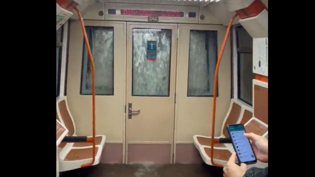 Inundación en el metro de Madrid