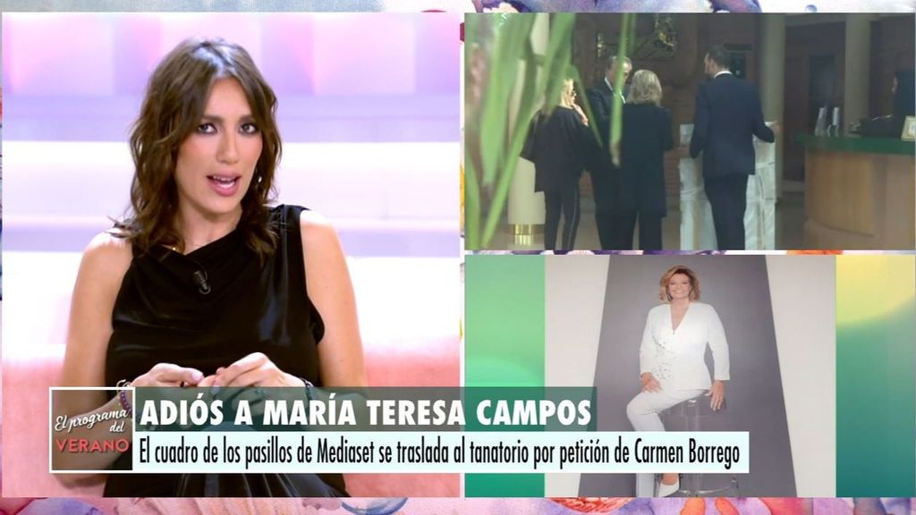María Teresa Campos y cómo llegó el cuadro al tanatorio