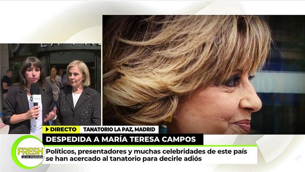 Paloma Barrientos, tras hablar con Terelu Campos y Paloma Barrientos en el tanatorio: “Teresa se ha ido tranquila”