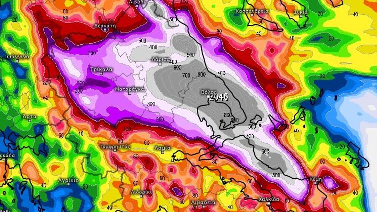 Precipitación prevista en Grecia