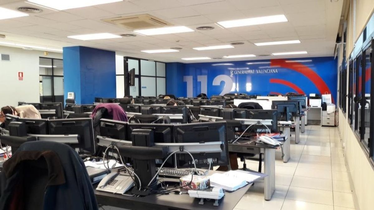 Sala de atención de emergencias 112 de la Comunidad Valenciana