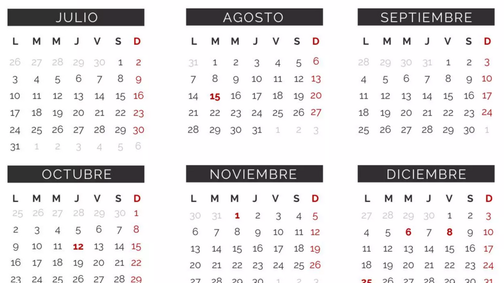 Calendario laboral para Madrid 2023