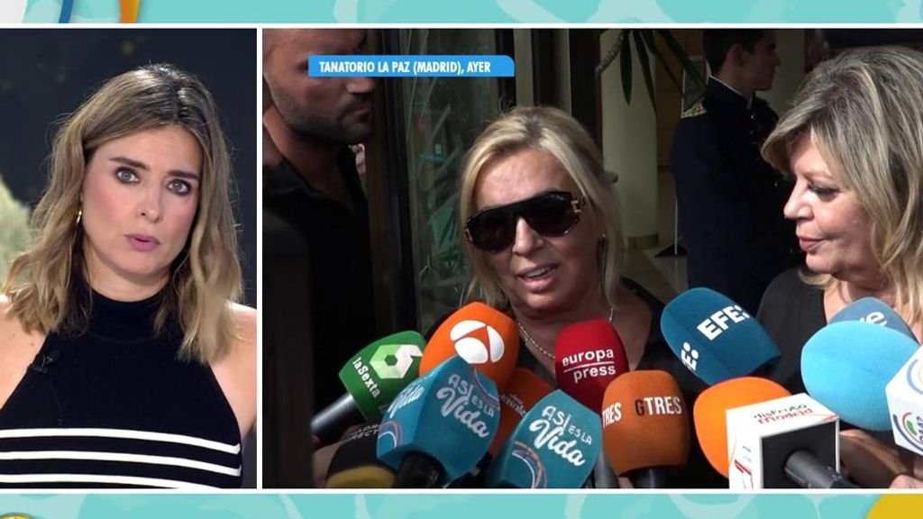 Sandra Barneda, sobre la despedida de María Teresa Campos: “Carmen y Terelu estaban sobrepasadas, no se esperaban la gente que acudió”