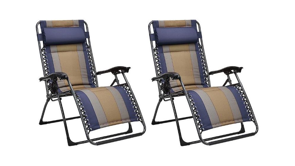 Set de 2 tumbonas para exteriores Amazon Basics