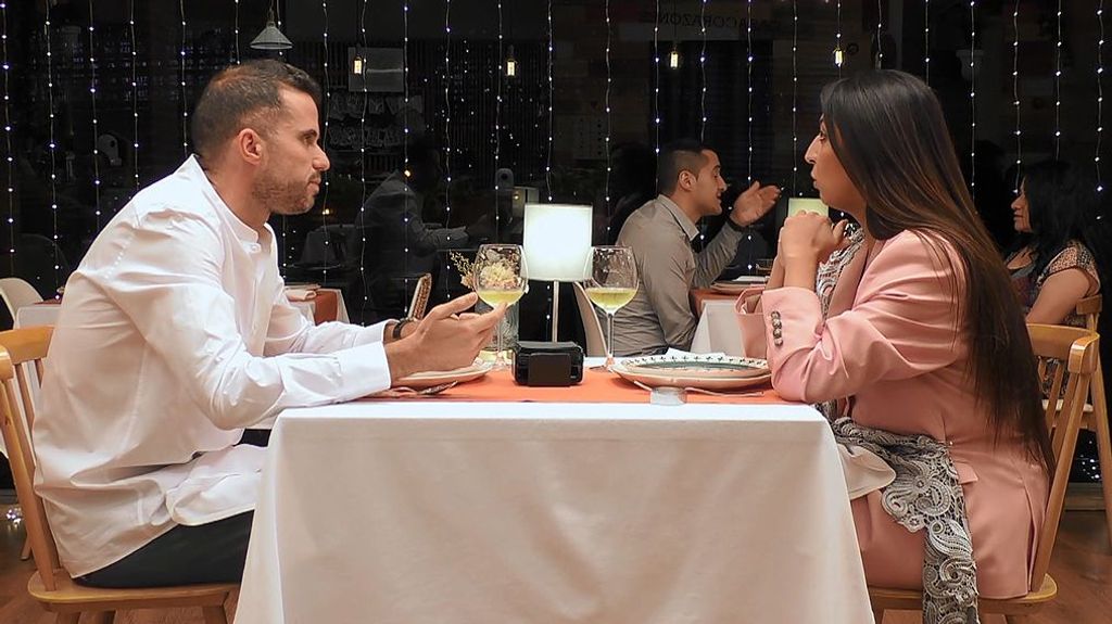 Federico y Marianne durante su cita en 'First Dates'