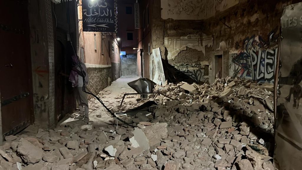 Un fuerte terremoto de magnitud 7 azota Marruecos