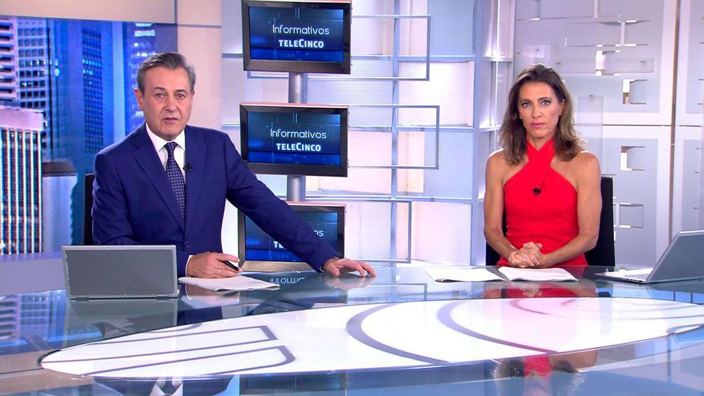 Con José Ribagorda y Ángeles Blanco Informativos Telecinco 2023 Noche 09/09/2023