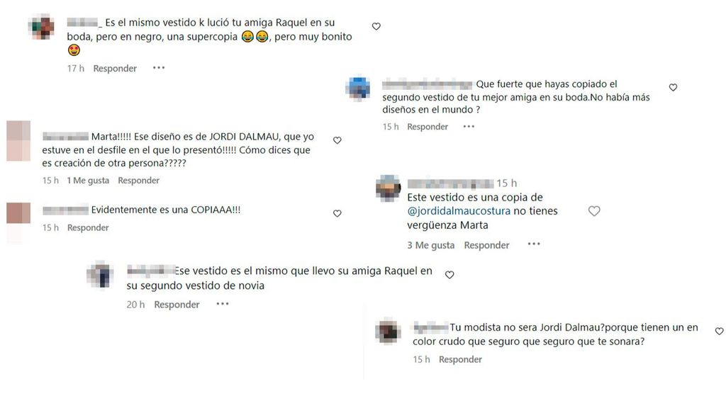 Acusan a Marta López de plagiar un vestido de Jordi Dalmau