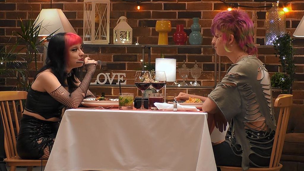 Bruno y Zaida durante su cita en 'First Dates'