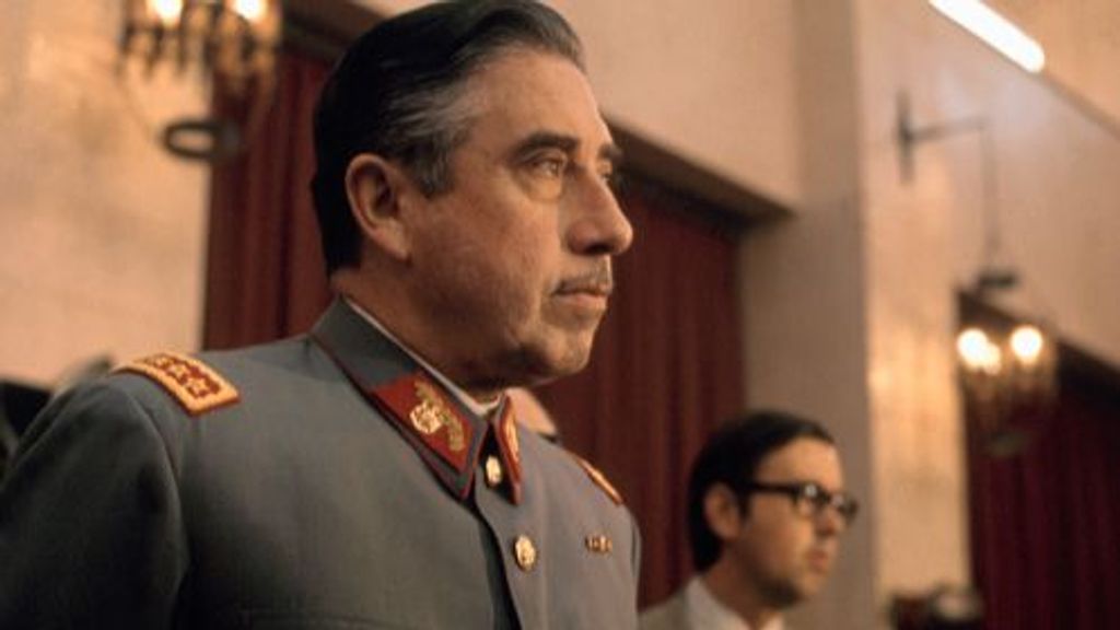 General Augusto Pinochet, head of Chile's ruling military junta, holds a news conference at Santiago's War College on September 21, 1973. Pinochet states that neither the US nor any other foreign nation was involved in the coup d'etat that overthrew the Marxist government of President Salvador Allende.