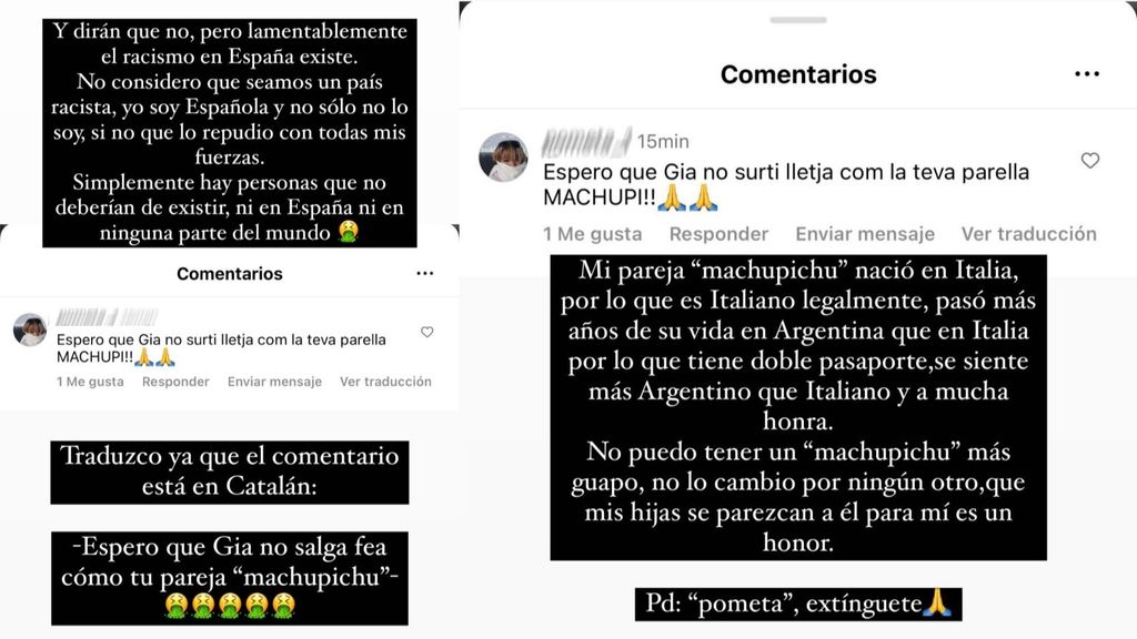 La defensa de Violeta ante los ataques racistas hacia Fabio