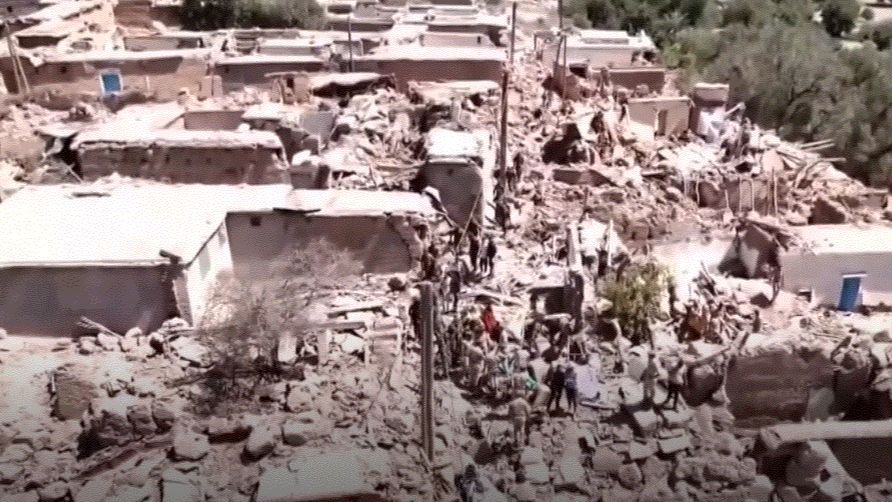 La devastación del terremoto de Marruecos vista desde el aire