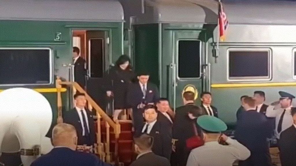 El líder norcoreano Kim Jong Un llega a Rusia en tren blindado
