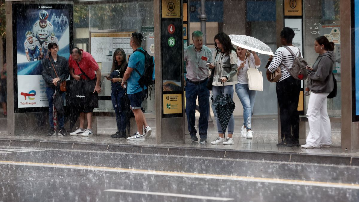 Lluvia en Navarra