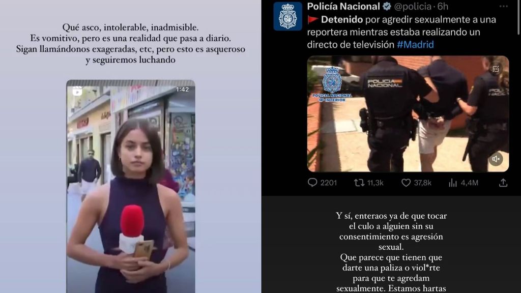 Los mensajes de apoyo de Estela Grande a la reportera de 'En boca de todos'