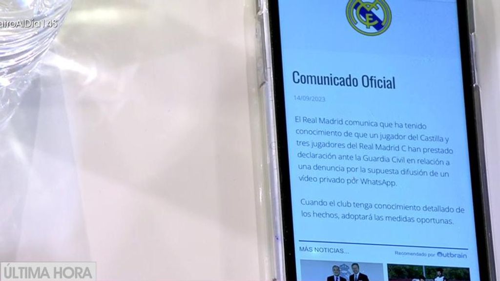 El comunicado del Real Madrid tras la detención de varios jugadores