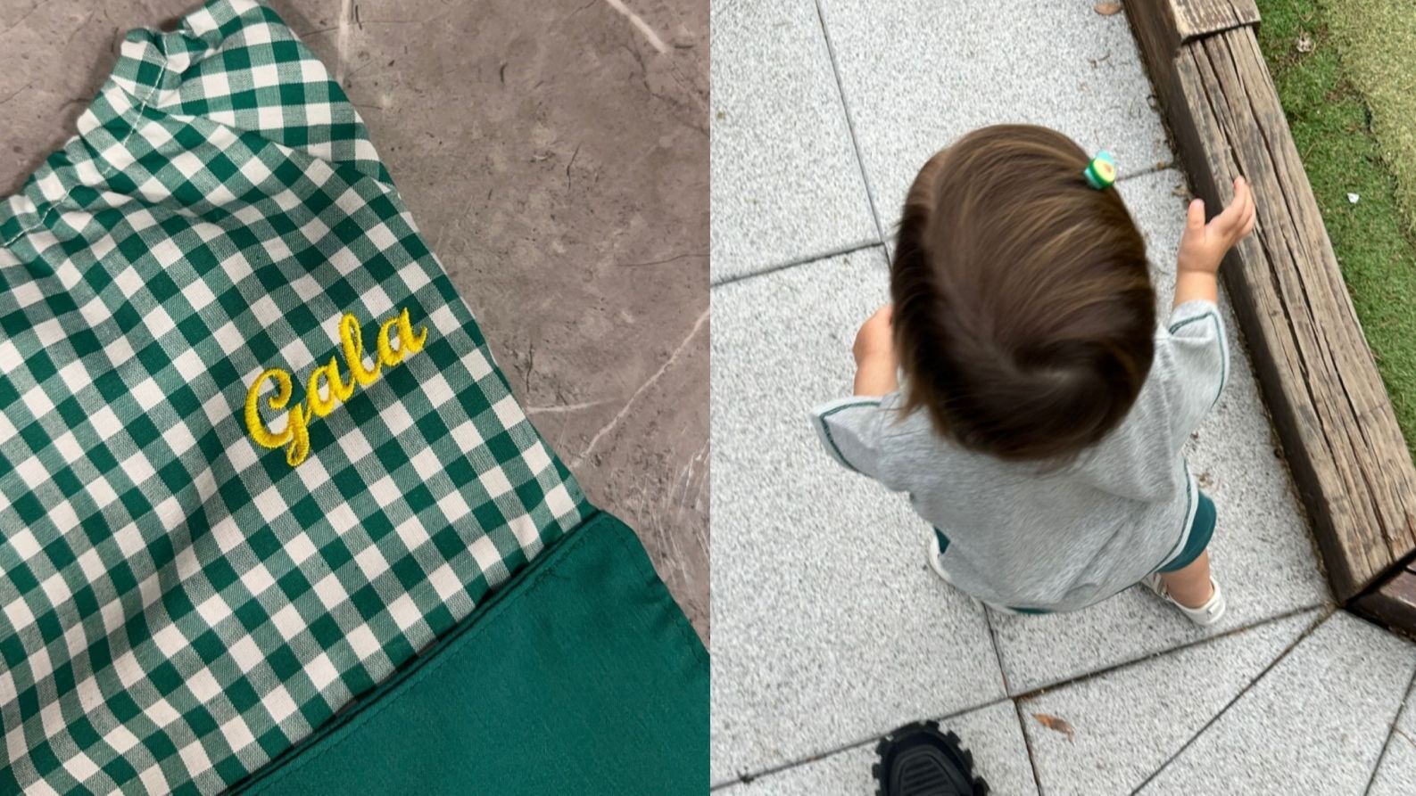 El uniforme de la hija de Violeta y Fabio para su Educación Infantil