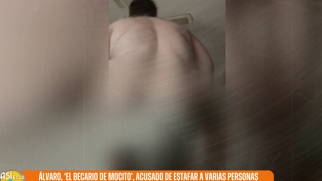Imagen del vídeo enviado por Álvaro, 'becario' de 'Mocito feliz'