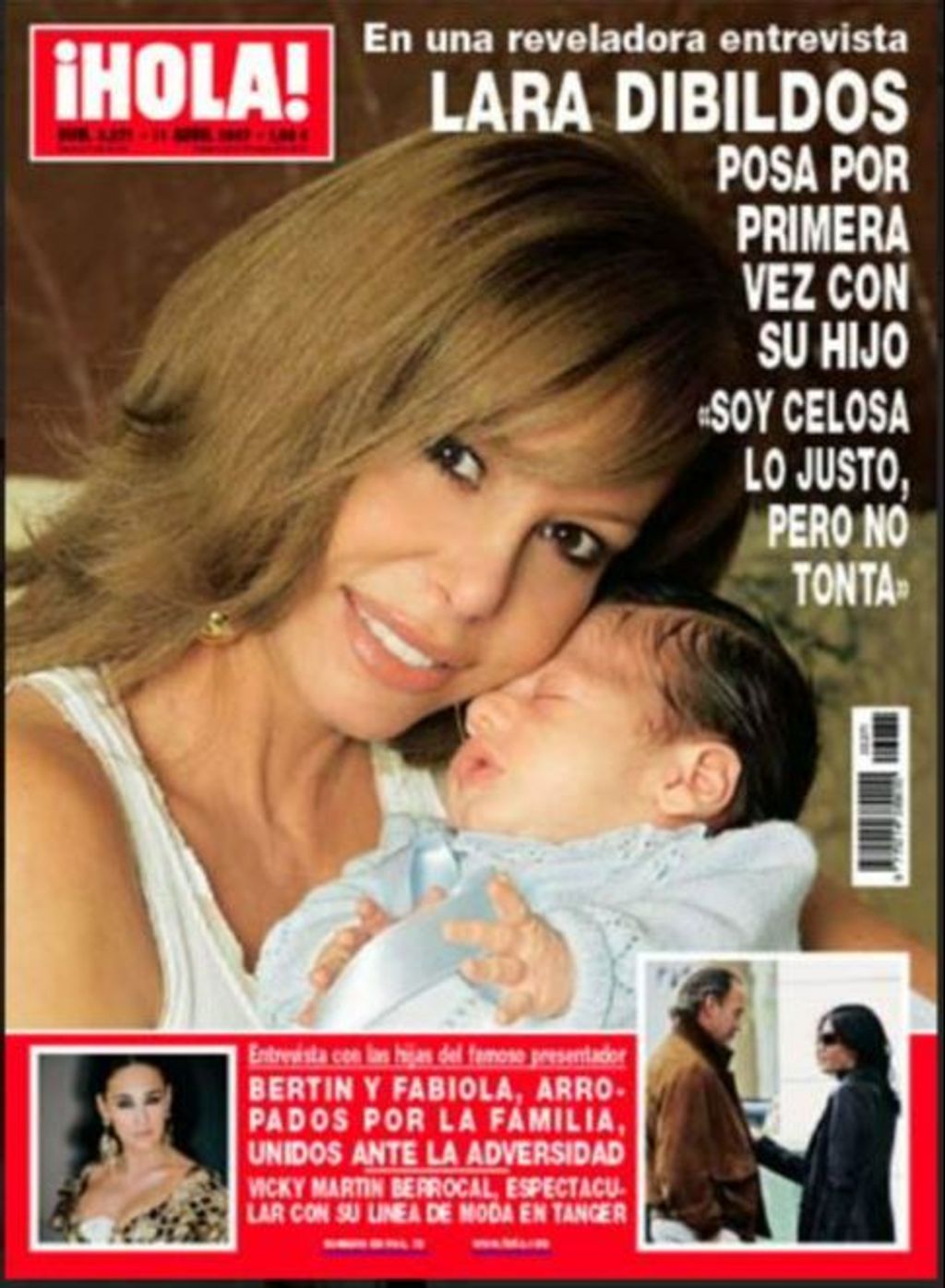 Lara Dibildos presentó a su hijo Álvaro en la revista ¡Hola!