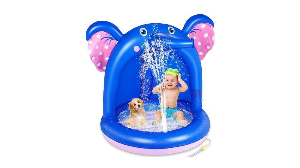 Piscina hinchable con chorro para bebés