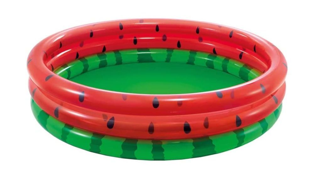 Piscina hinchable infantil con forma de sandía