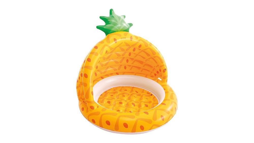 Piscina hinchable para bebés con capacidad de 45 litros y parasol