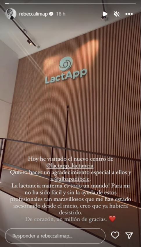 Rebecca Lima habla de sus problemas con la lactancia materna