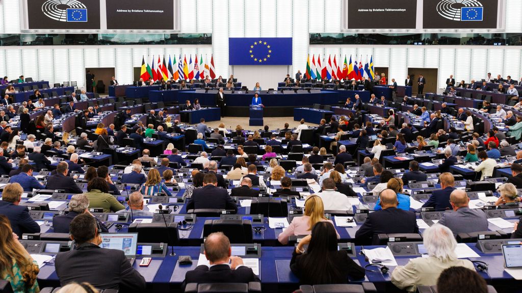 Sesión plenaria del Europarlamento en Estrasburgo, Francia