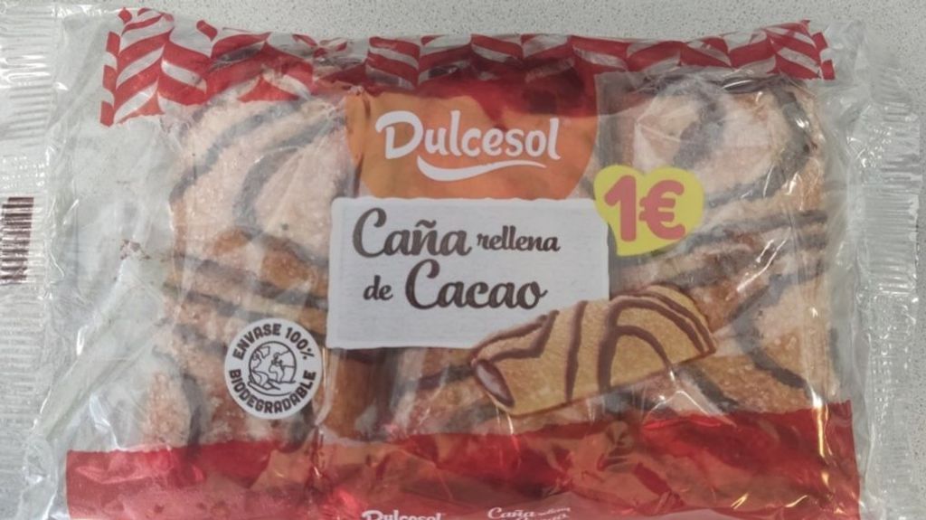 Consumo advierte de la ausencia de etiquetado precautorio de leche en siete lotes de cañas rellenas de cacao de Dulcesol