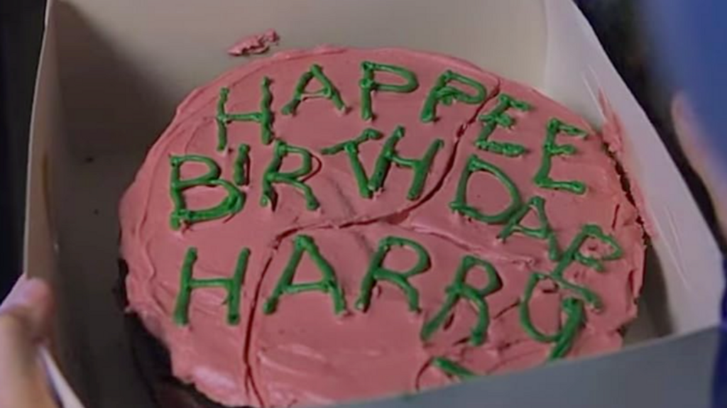 El pastel de cumpleaños de Harry Potter