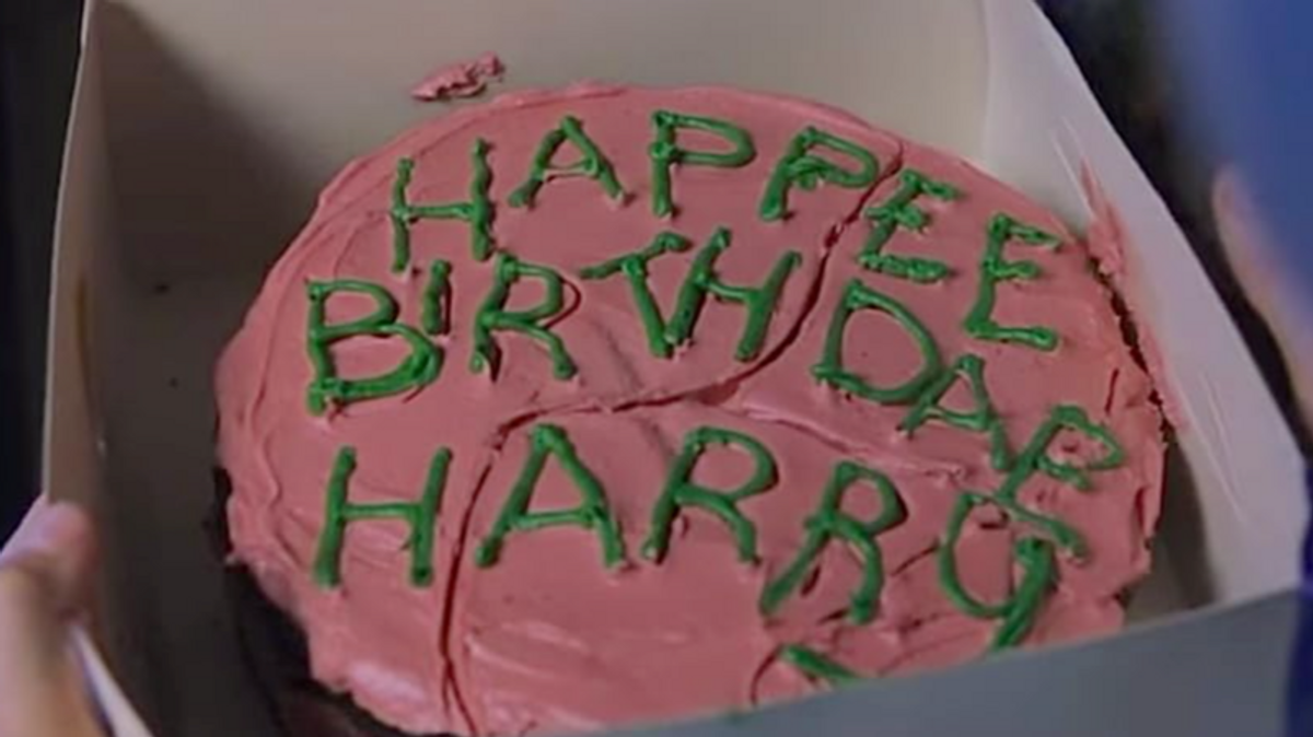 El pastel de cumpleaños de Harry Potter