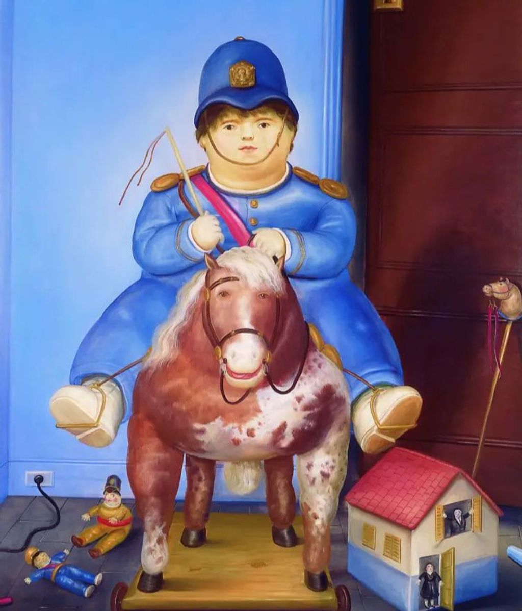 'Pedrito a caballo' (detalle), de Fernando Botero. Pedro Botero murió a los 4 años en un accidente de tráfico, cerca de Madrid, en 1974.