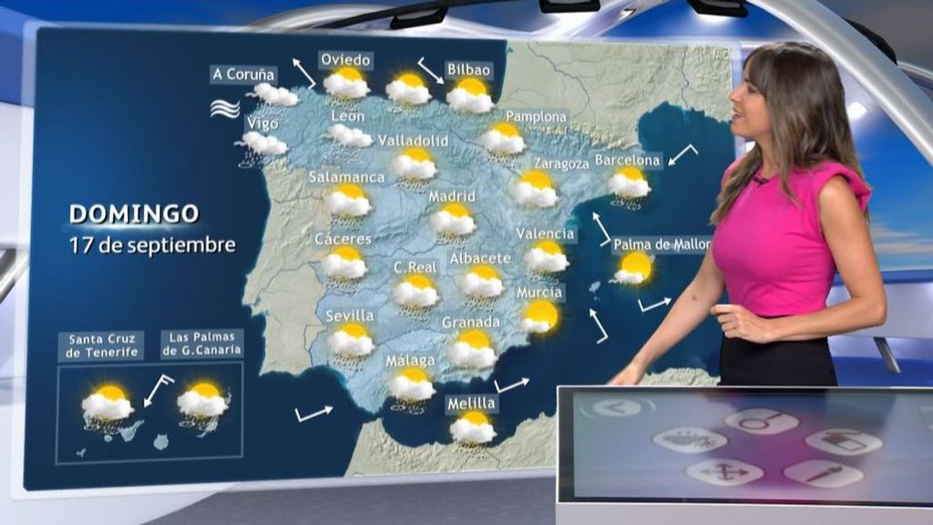 Tiempo domingo: inestabilidad y descenso de temperaturas a causa de un frente frío