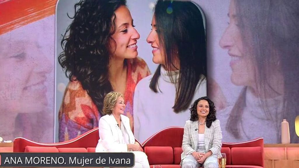 Ana Moreno, mujer de Ivana Andrés, la sorprende en directo en 'TardeAR'