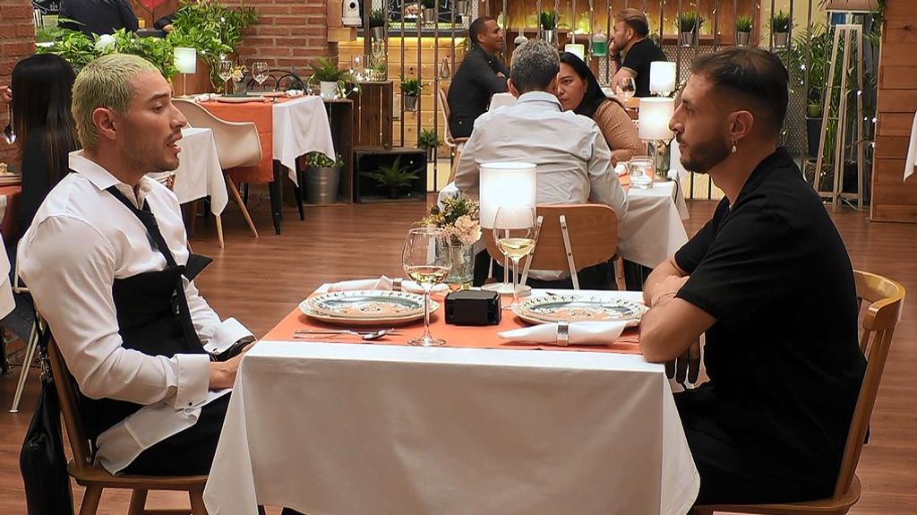 David y Fabio durante su cita en 'First Dates'