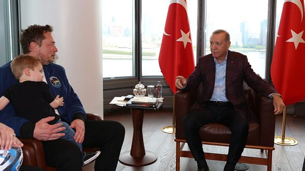 El presidente turco, Recep Tayyip Erdogan, se reúne con Elon Musk en Nueva York