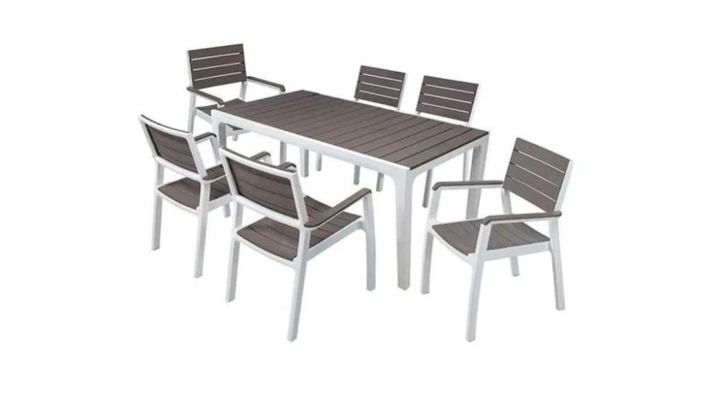 Set de muebles de jardín para 6 personas